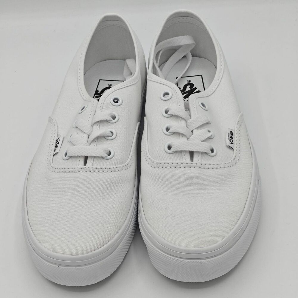 Vans Authentic True White Canvas Skate Shoes VN000EE3W001 Men’s 6 Women’s 7.5 - Picture 3 of 11